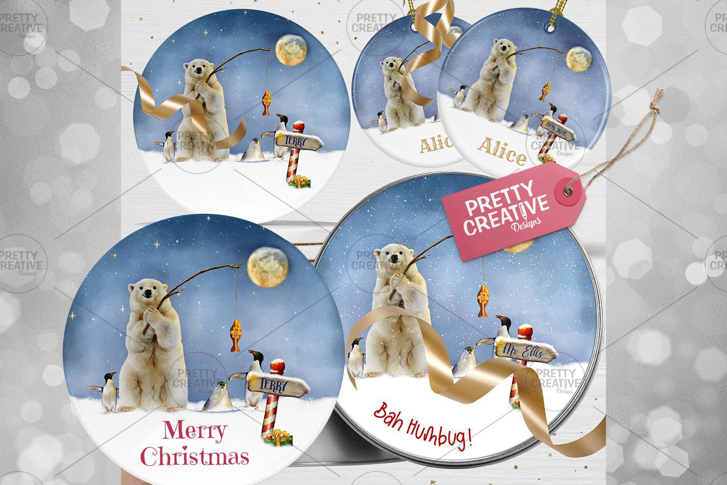 Arctic Antics BUNDLE All Wrapped Up REC/SQU/RND