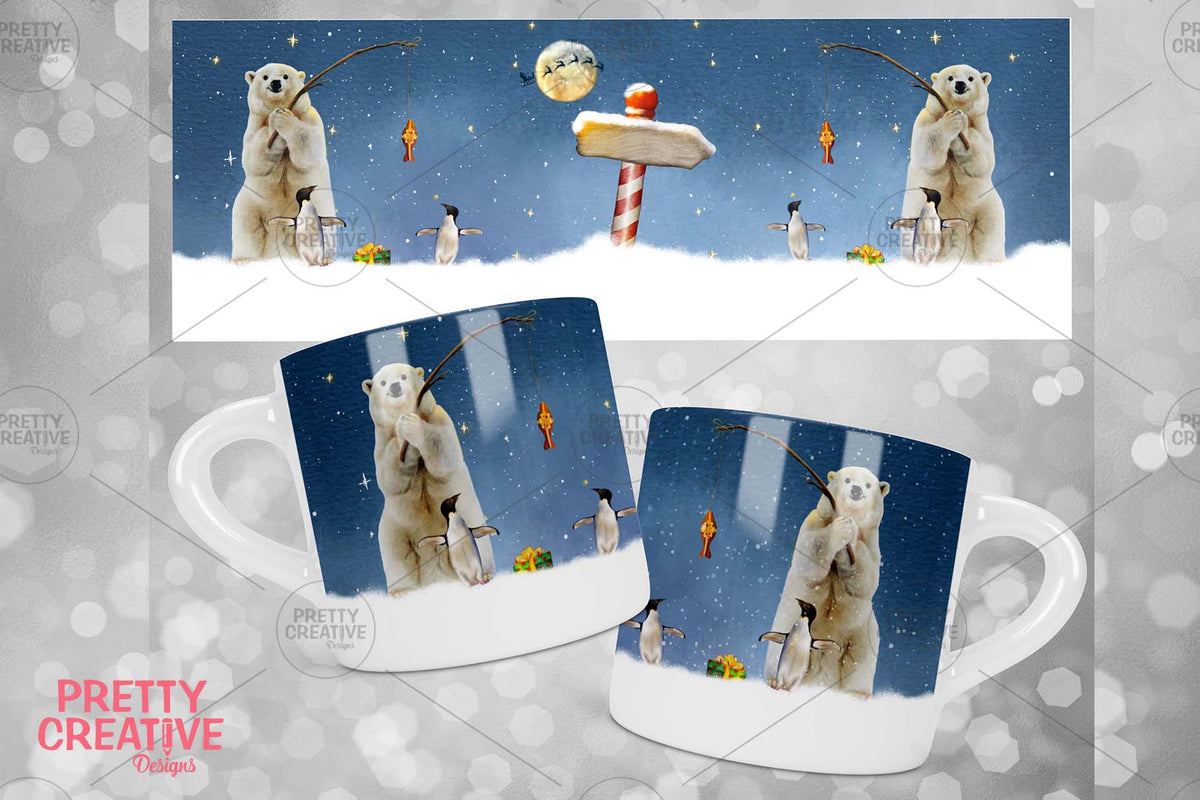 Arctic Antics All Wrapped Up 6oz Polymer Mug