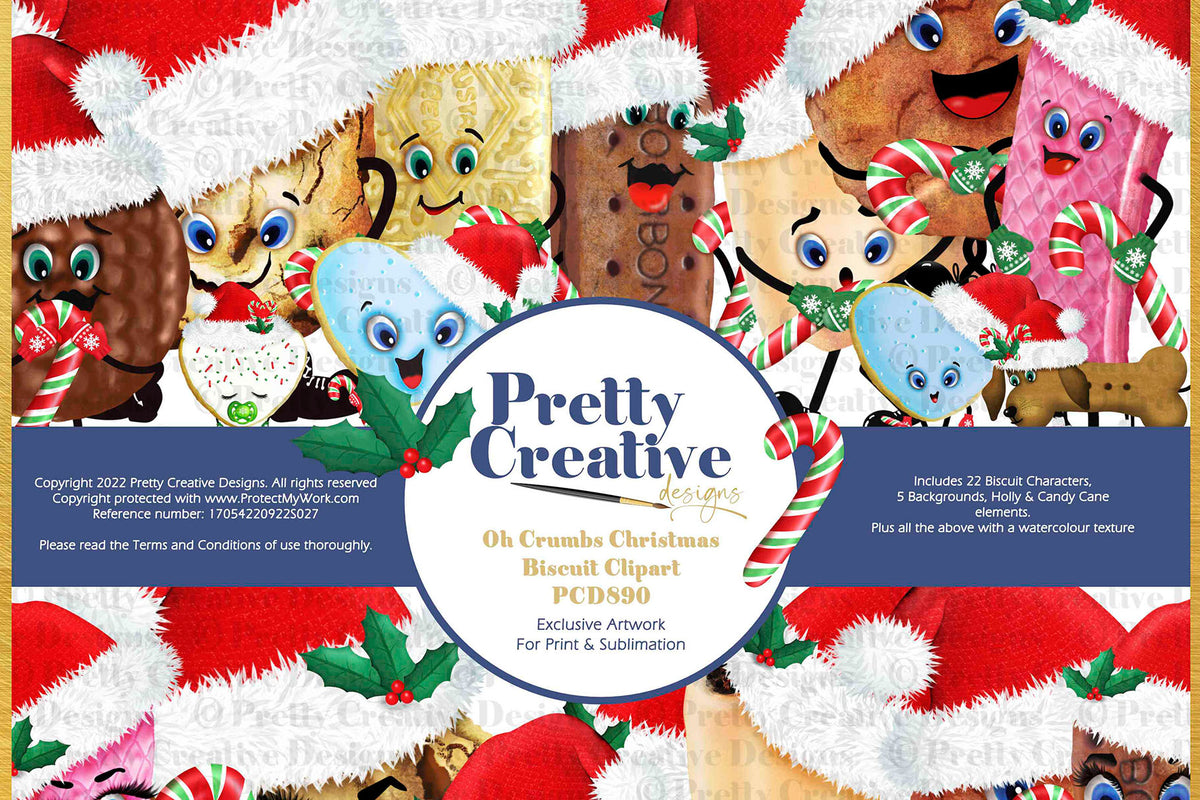 Oh Crumbs Christmas Biscuits Clipart