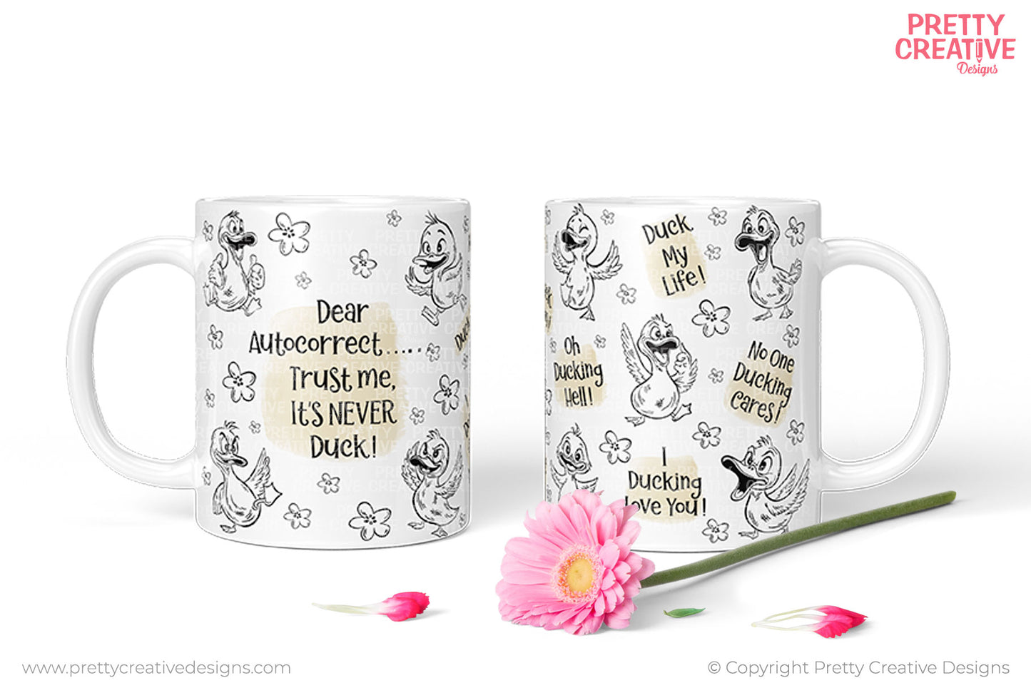 Dear Autocorrect Splash Mug Wraps