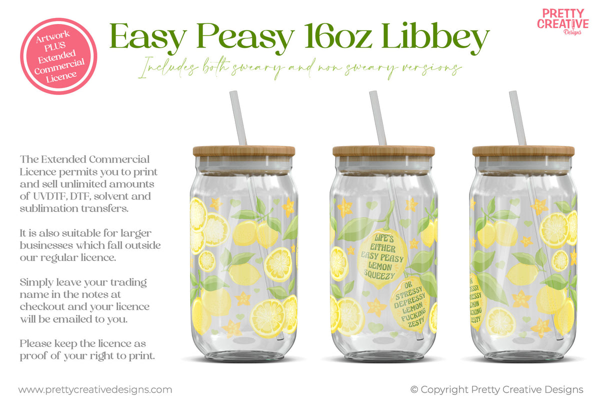 Easy Peasy Libbey Wraps - EXTENDED COMMERCIAL LICENSE