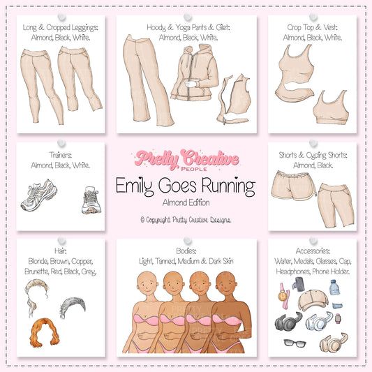 Emily (Adult) Goes Running - Almond version