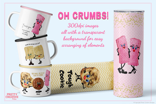 Oh Crumbs Biscuit Clipart