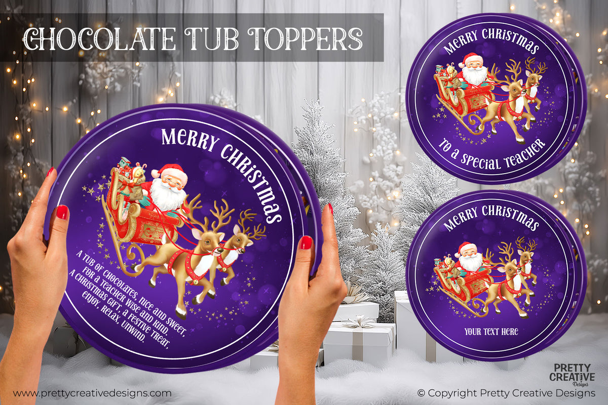 Chocolate Tub Topper Trio - Teacher Set 4