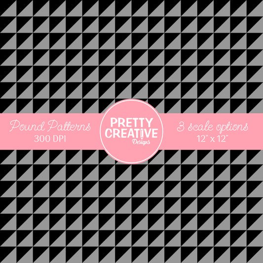 Seamless Pound Pattern 15 (Large, Medium & Small Scale)