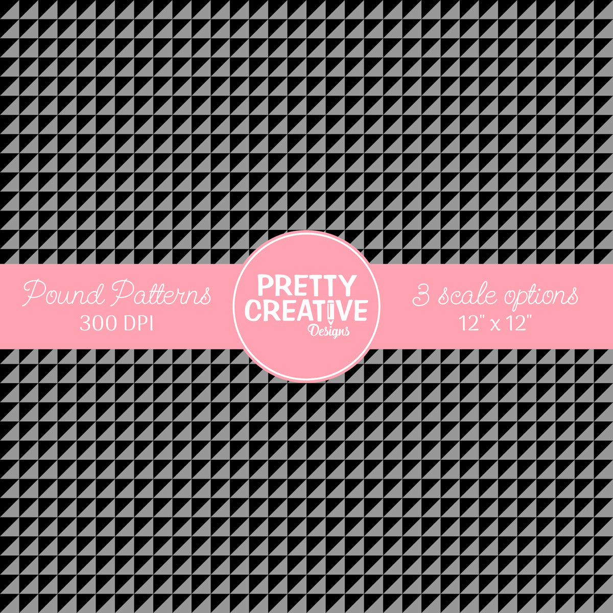 Seamless Pound Pattern 15 (Large, Medium & Small Scale)