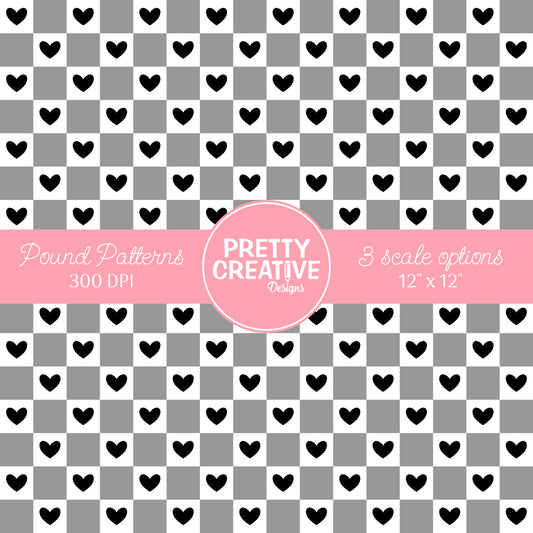 Seamless Pound Pattern 20 (Large, Medium & Small Scale)