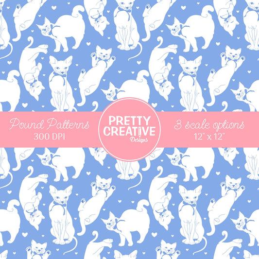Seamless Pound Pattern 33 (Large, Medium & Small Scale)