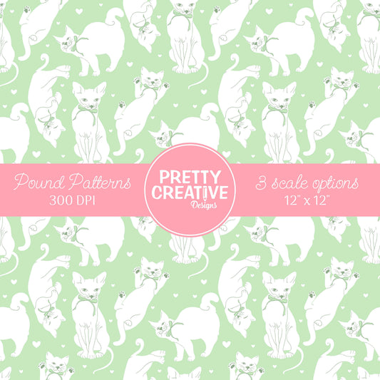 Seamless Pound Pattern 34 (Large, Medium & Small Scale)