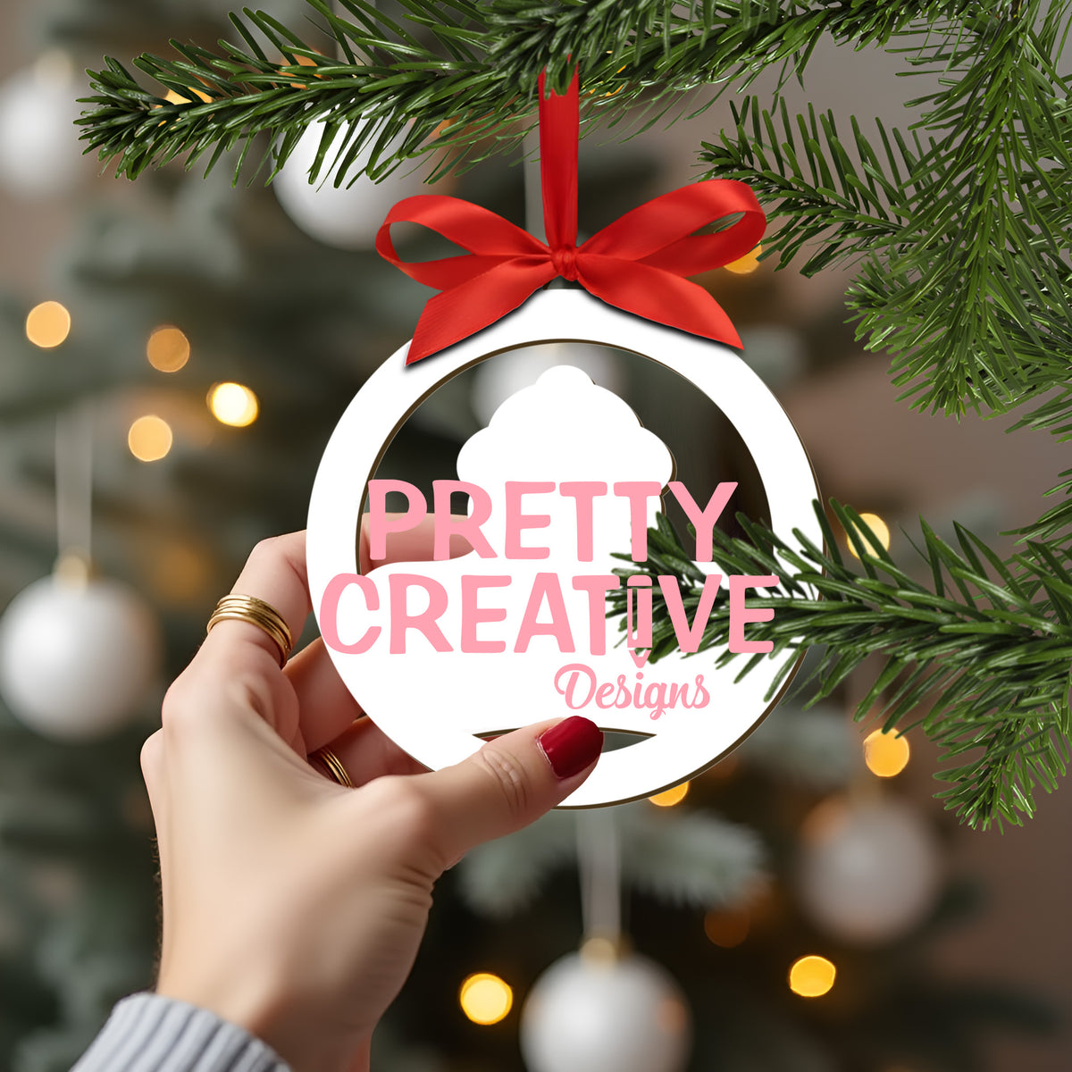 Penguin Family Ornament AFFINITY Mockup