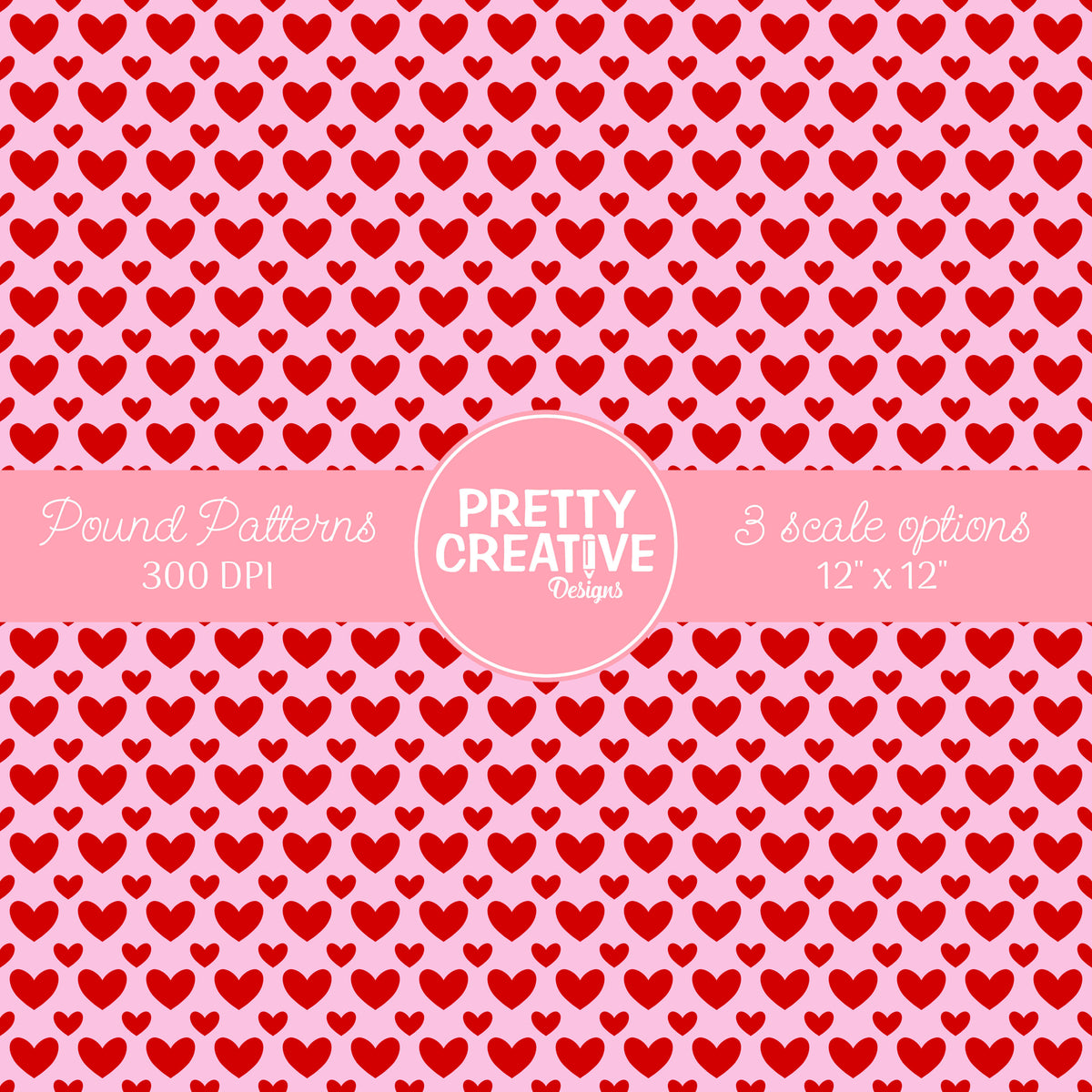 Seamless Pound Pattern 12 (Large, Medium & Small Scale)