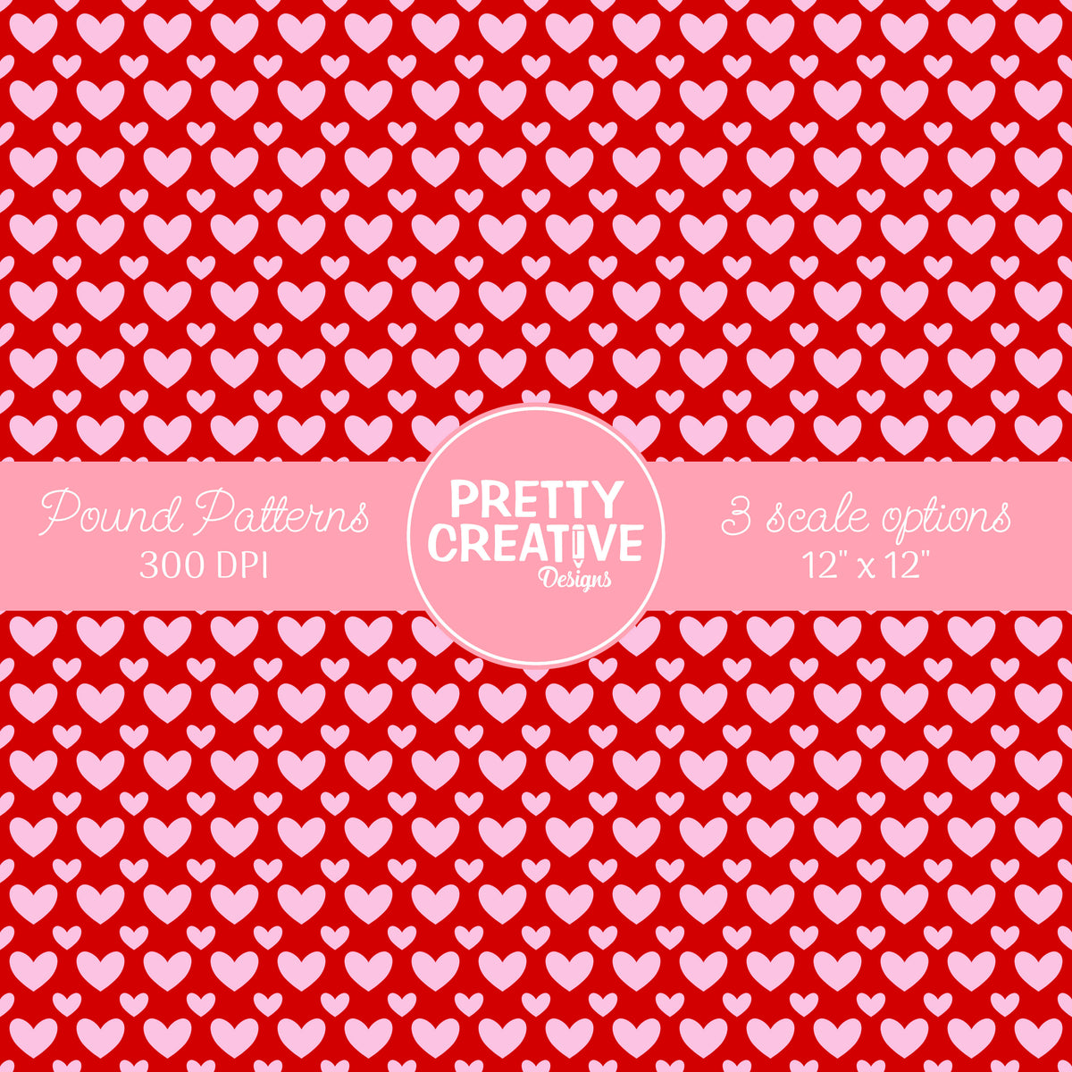 Seamless Pound Pattern 14 (Large, Medium & Small Scale)