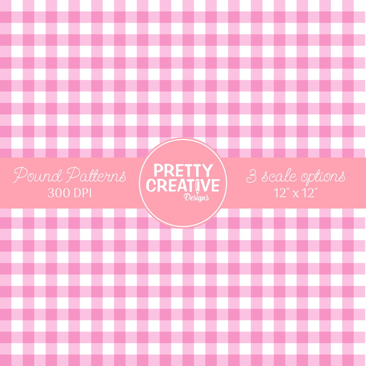 Seamless Pound Pattern 8 (Large, Medium & Small Scale)