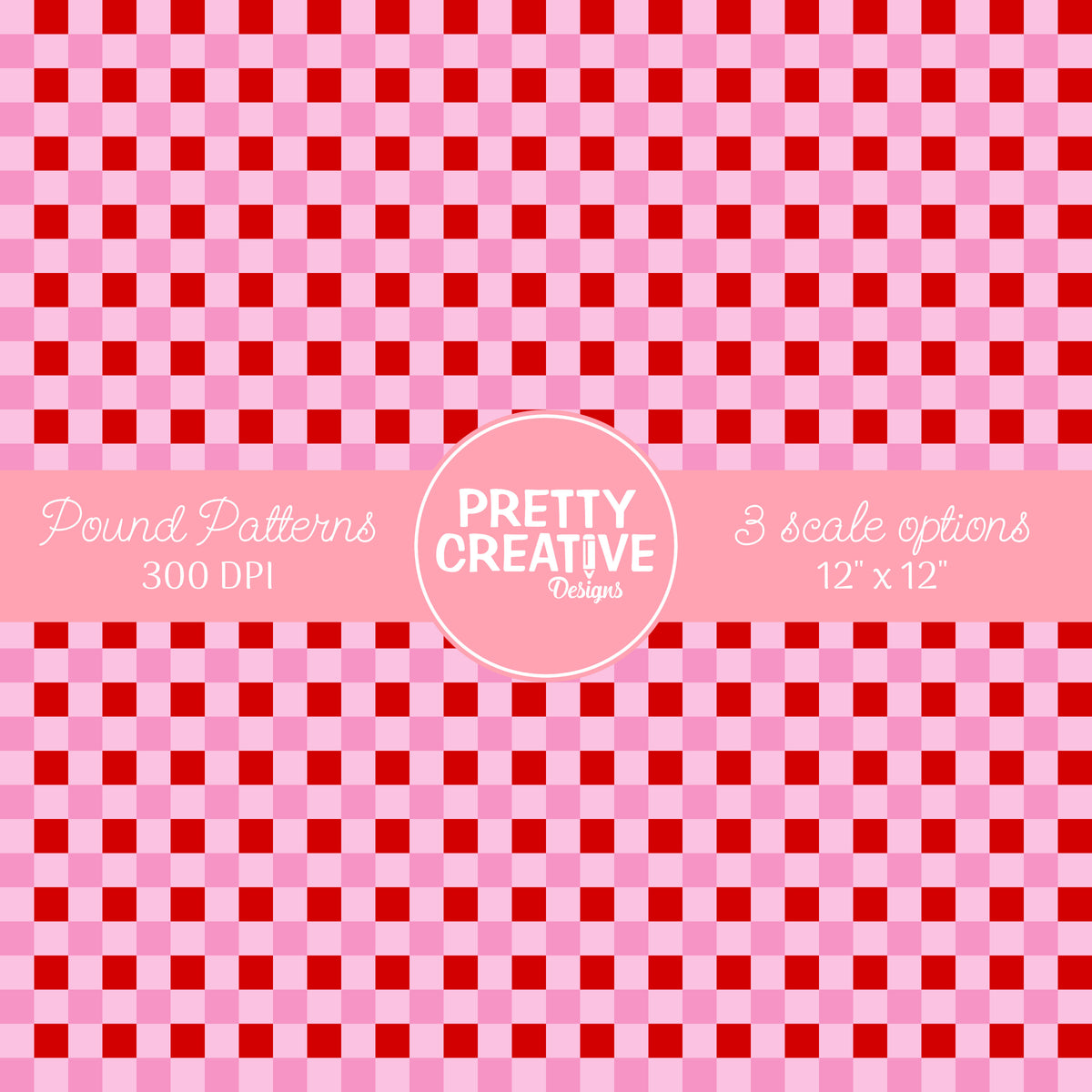 Seamless Pound Pattern 9 (Large, Medium & Small Scale)