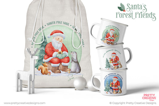 Santa's Forest Friends Stand Alone Image Set