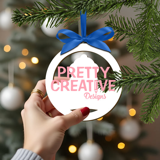 Penguin Family Ornament PHOTOSHOP Mockup