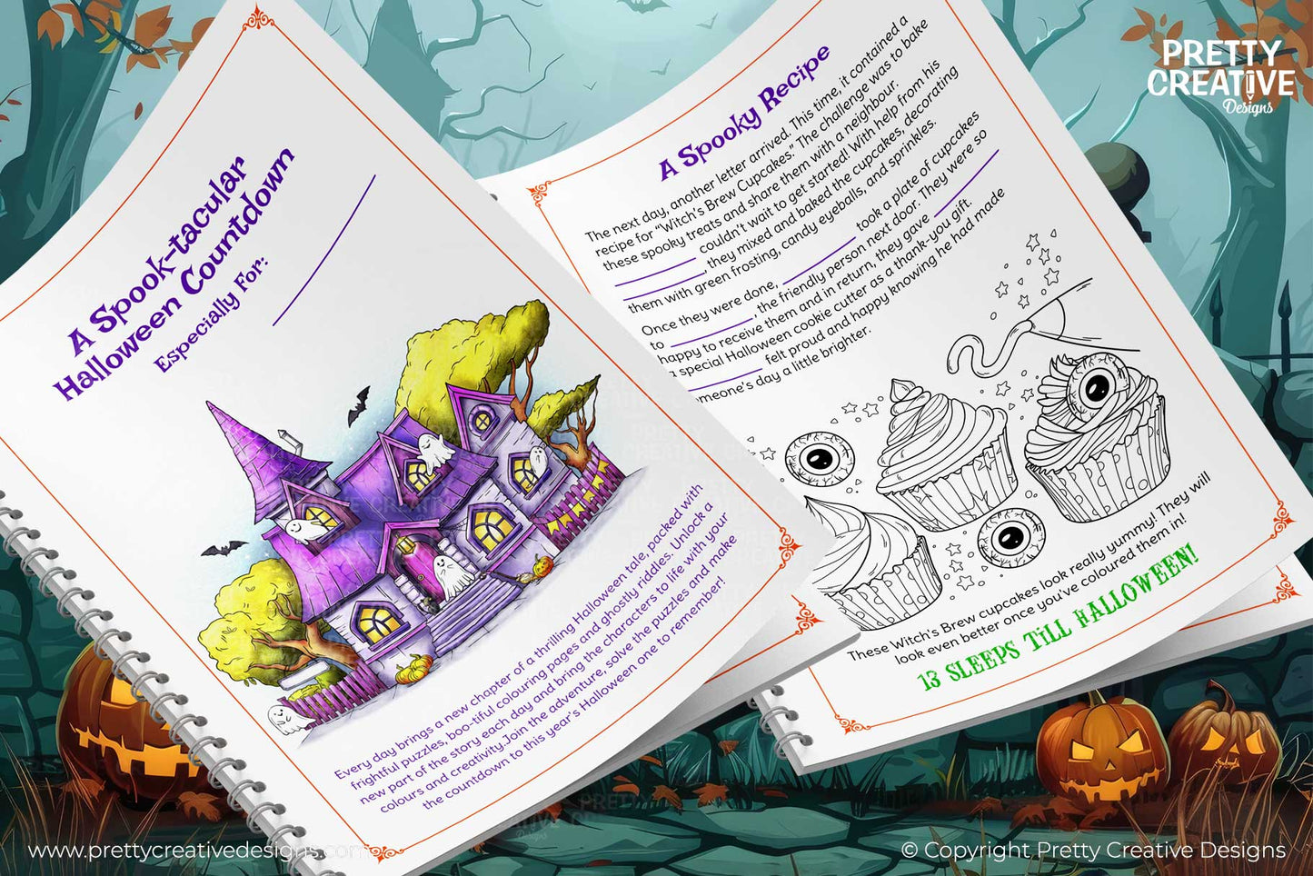 PHOTOSHOP Spooktacular Halloween Countdown - Editable and Fixed