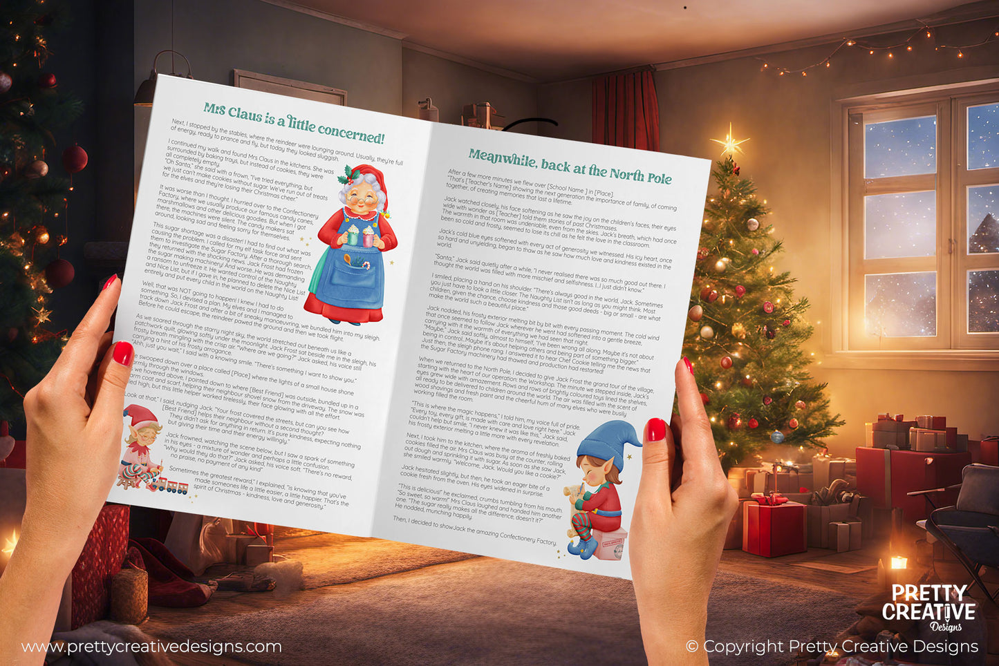 AFFINITY Editable Santa's Christmas Eve Storybook