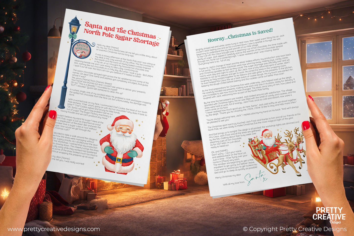AFFINITY Editable Santa's Christmas Eve Storybook