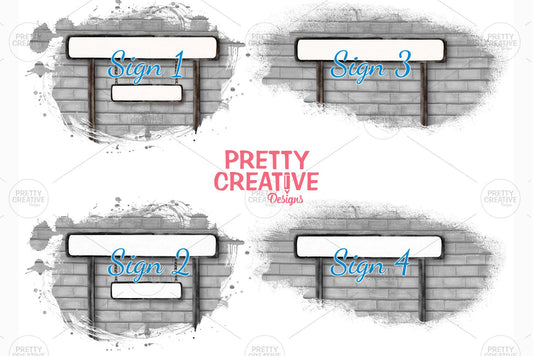 Street Signs Clipart Set