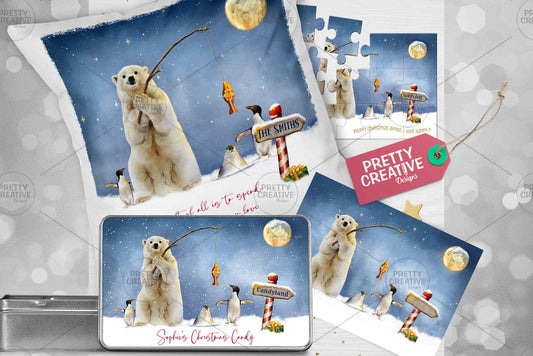 Arctic Antics All Wrapped Up Rectangle Design