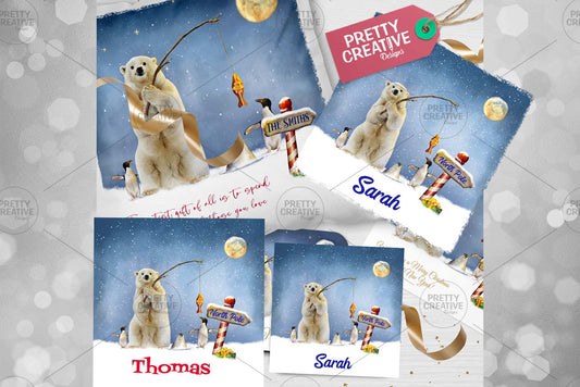 Arctic Antics All Wrapped Up Square Design