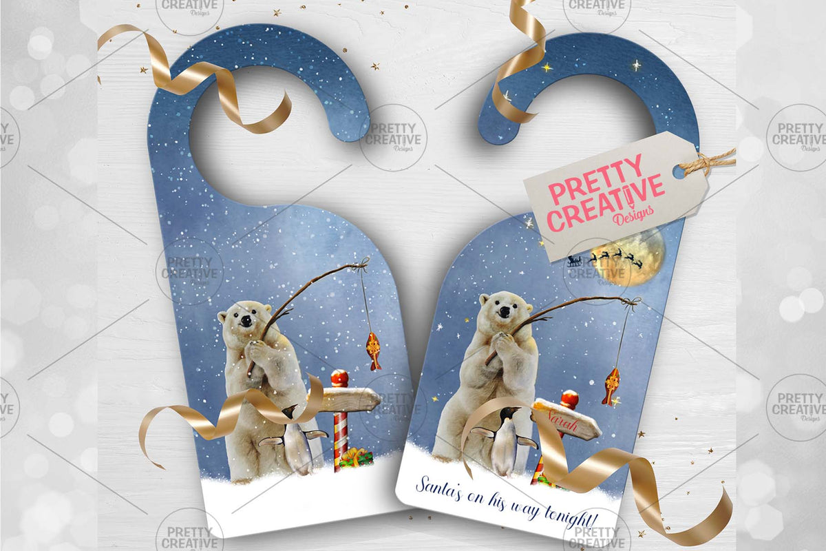 Arctic Antics Door Hanger All Wrapped Up
