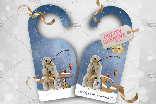 Arctic Antics Door Hanger All Wrapped Up