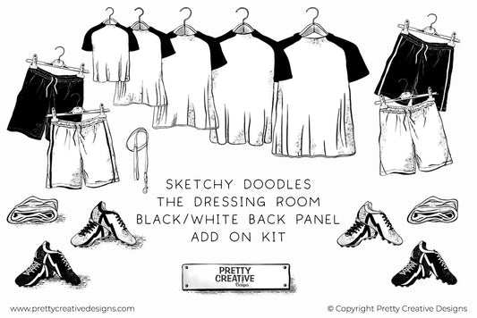 Sketchy Doodles CLIP ART Dressing Room -  Add On
