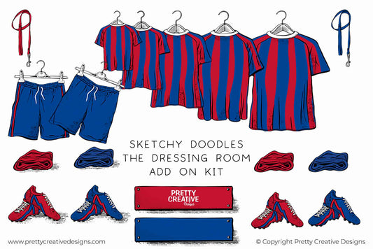 Sketchy Doodles CLIP ART Dressing Room -  Add On