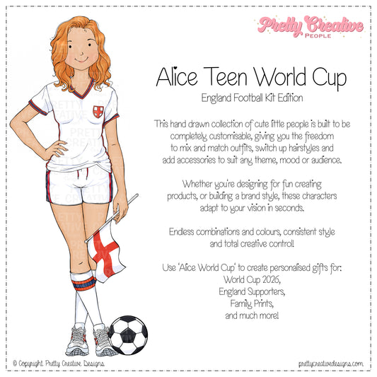 Alice (Teen) World Cup England Kit