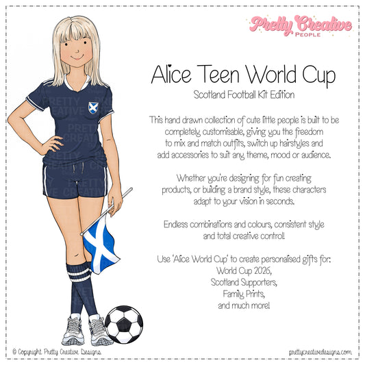 Alice (Teen) World Cup Scotland Kit