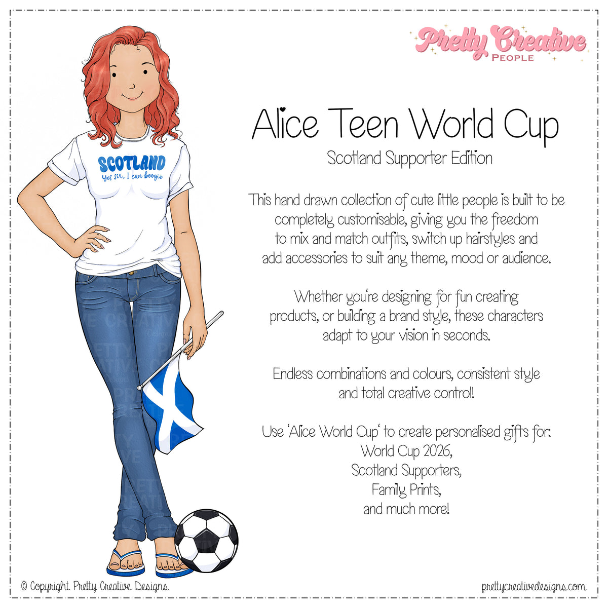 Alice (Teen) World Cup Scotland Supporter