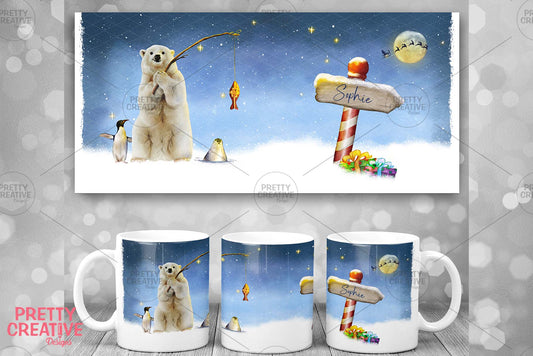 Arctic Antics Christmas/Waiting For Santa/All Wrapped up  Mug Bundle