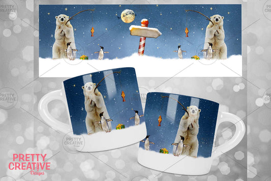 Arctic Antics All Wrapped Up 6oz Polymer Mug