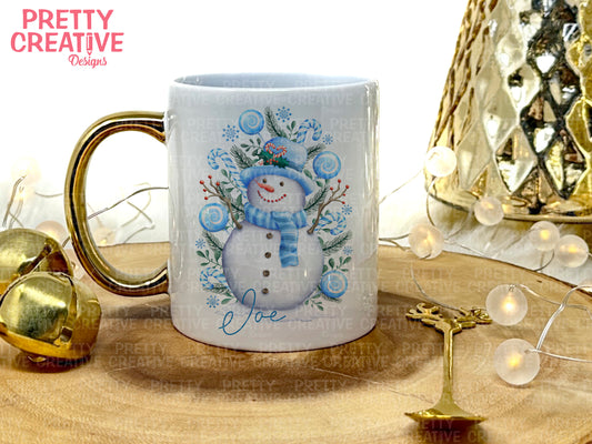 Blue Snowman