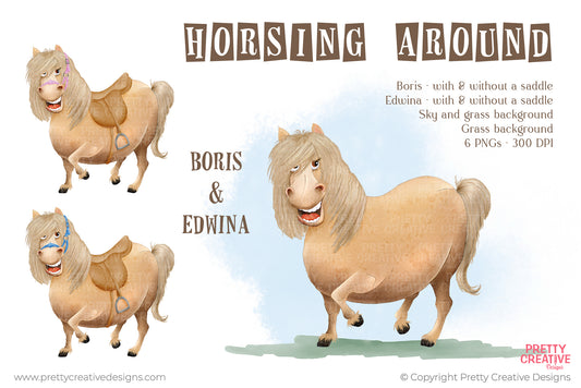 Horsing Around - Boris and Edwina