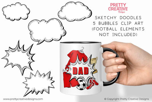 Sketchy Doodles CLIP ART Bubbles