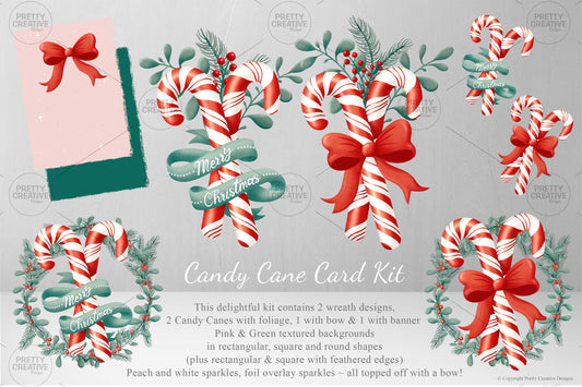 Candy Canes Card Kit - LIMITED TO 35 SALES