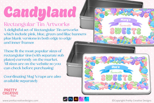 Candyland Rectangular Tin Artworks