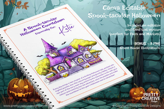 CANVA Spooktacular Halloween Countdown - Editable and Fixed