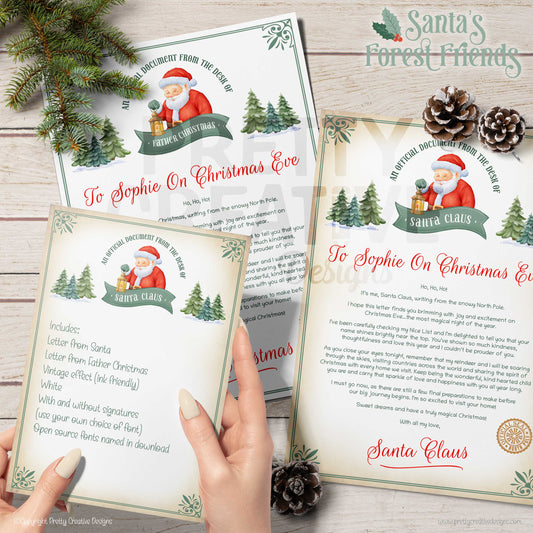 Santa's Forest Friends Letter & Certificate Pack