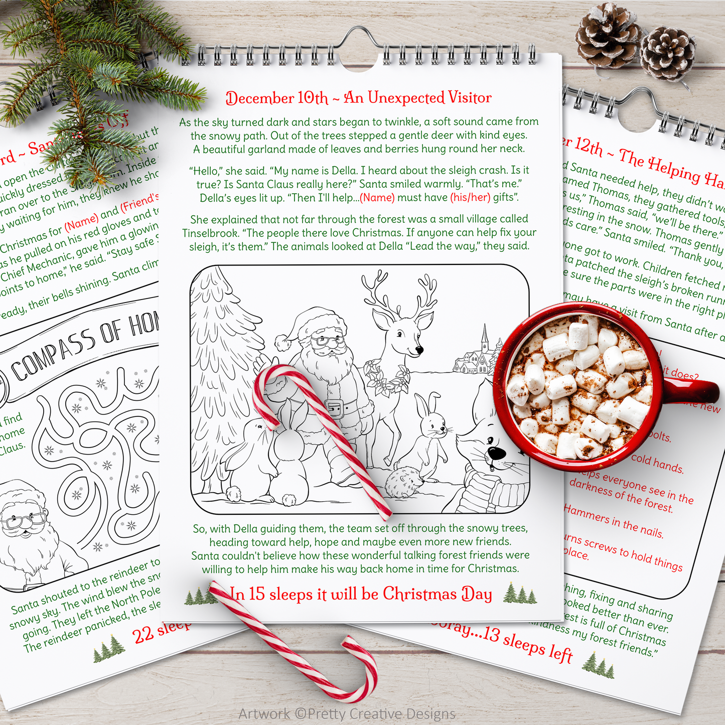 Santa's Forest Friends Christmas Countdown