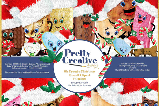 Oh Crumbs Christmas Biscuits Clipart