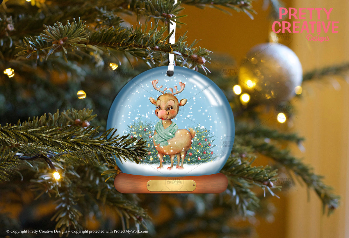 Christmas Dreams Snowglobe Bauble Artwork