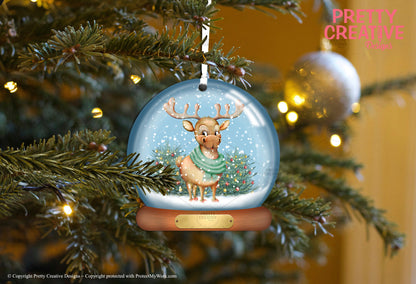 Christmas Dreams Snowglobe Bauble Artwork