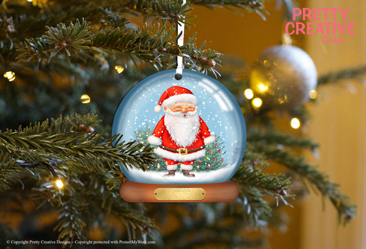 Christmas Dreams Snowglobe Bauble Artwork