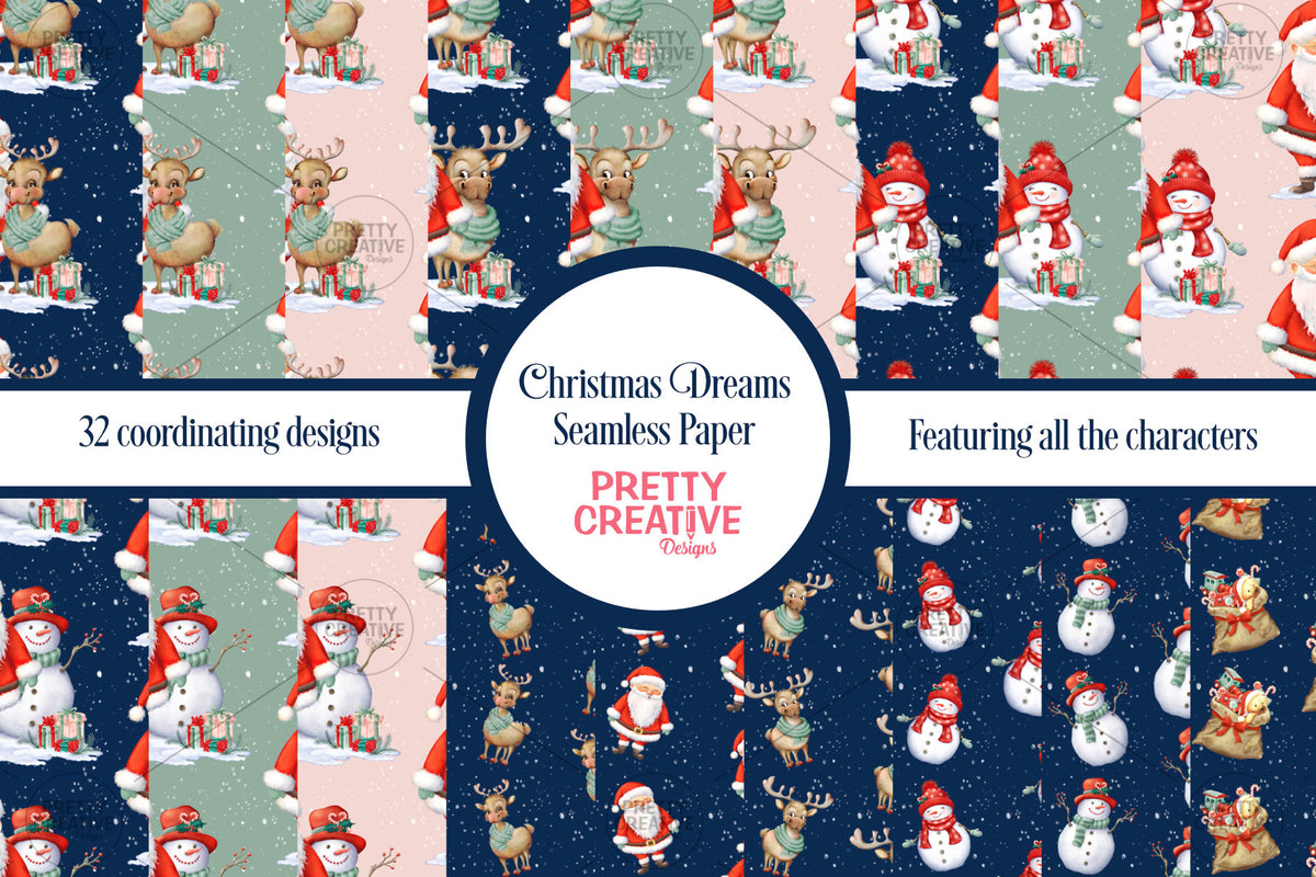 Christmas Dreams Seamless Papers