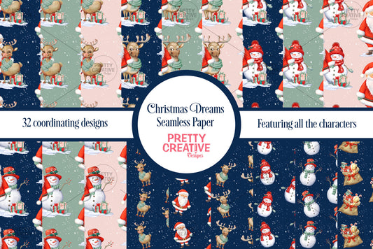 Christmas Dreams Seamless Papers