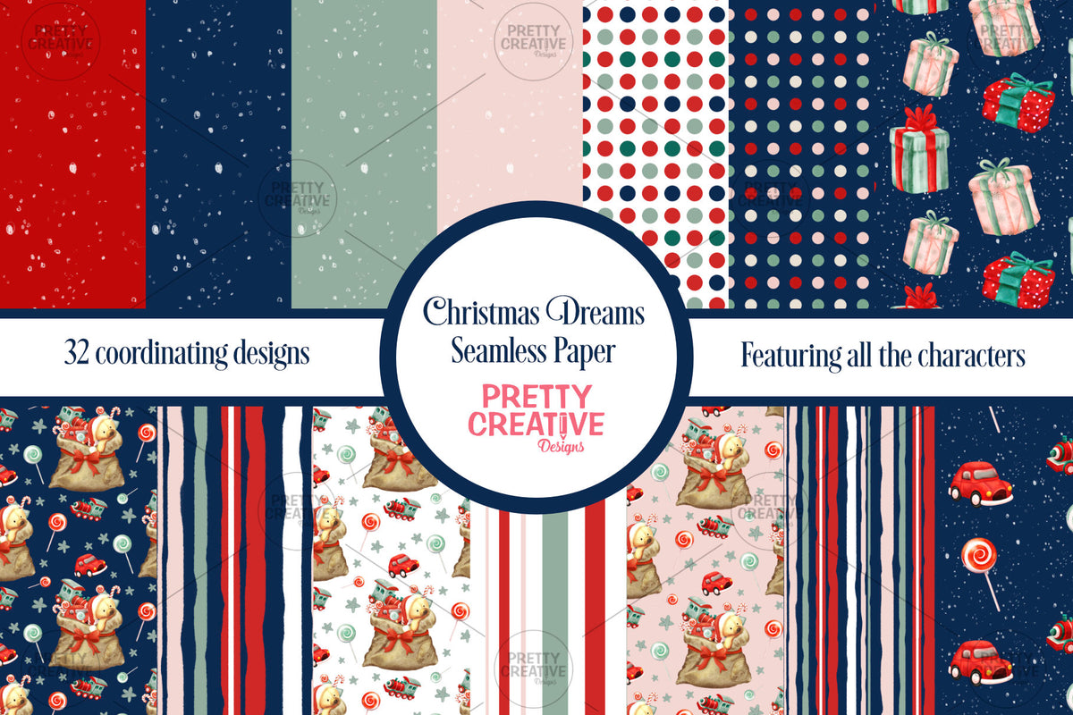 Christmas Dreams Seamless Papers